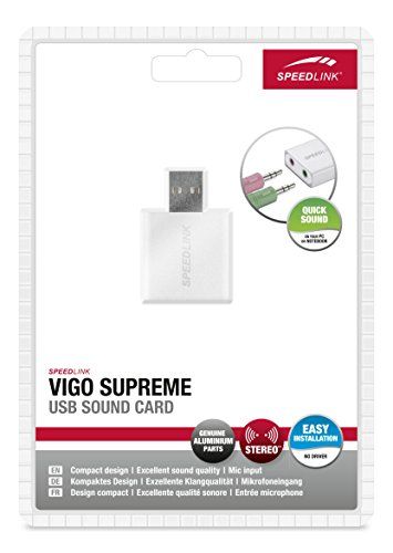 Speedlink (B-WARE) USB-Stereo Soundkarte - VIGO SUPREME Sound Card USB 