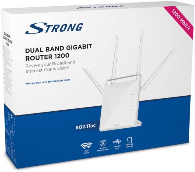 STRONG Dual Band Gigabit WLAN Router Wifi Verstärker STRONG Dual Band Gigabit WLAN Router Wifi Verstärker