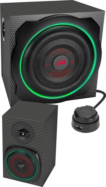Speedlink Gravity Carbon RGB 2.1 Subwoofer System - Lautsprechersystem mit Bluetooth