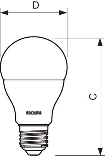 Philips 49074700 A+ LED-Leuchtmittel, Glas, 13 W, E27, weiß