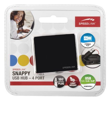 Speedlink (B-WARE) Snappy USB Hub  Datenübertragung Schwarz