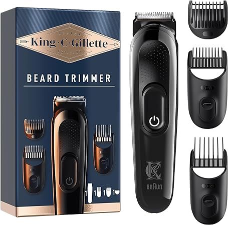 King C. Gillette Kabellos Bartschneider-Set Haarschneider Clipper