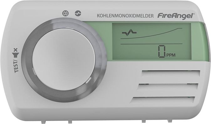 FireAngel CO-9D-DET Kohlenmonoxidmelder mit LC-Display, 7 Jahre Batterie FireAngel CO-9D-DET Kohlenmonoxidmelder mit LC-Display, 7 Jahre Batterie