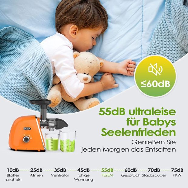 FEZEN Entsafter für Obst und Gemüse Spiralmühlen[B-WARE]