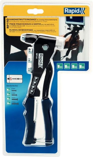 Rapid RP110 Blindnietmutterzange integrierter Montageschlüssel Blindnietmuttern [B-WARE]