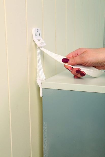 Dreambaby G199 Möbel-Kippsicherung Möbel Sicherheitsbänder Möbelsicherung (2er)