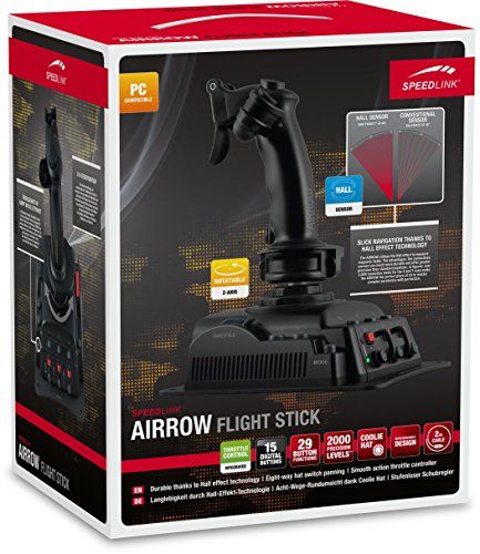 Speedlink (B-WARE) SL-650200-BK AIRROW drehbarer Flightstick Speedlink (B-WARE) SL-650200-BK AIRROW drehbarer Flightstick