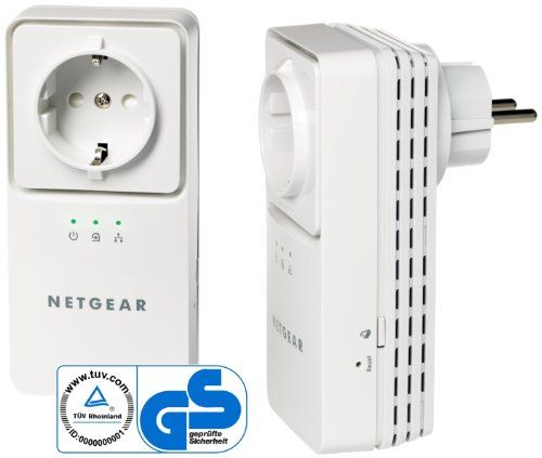 2x NETGEAR XAVB2501-100PES Powerline AV+ Adapter Kit 2x NETGEAR XAVB2501-100PES Powerline AV+ Adapter Kit