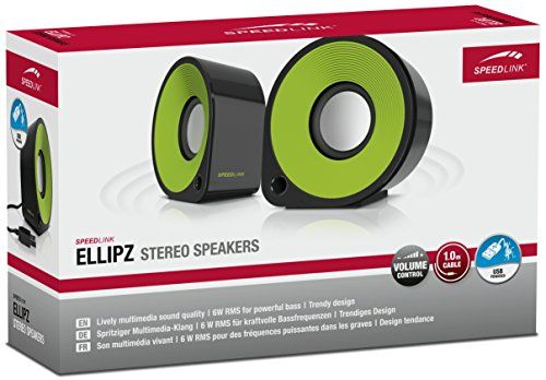 Speedlink (B-WARE) Ellipz Stereo Speaker schwarz/grün