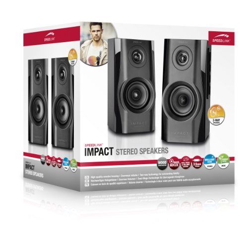 Speedlink (B-WARE) Aktives Lautsprechersystem- IMPACT Stereo Speaker 3,5mm