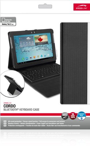 Speedlink Cordo Schutzhülle mit Bluetooth-Tastatur und Standfunktion schwarz