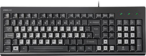 Speedlink (B-WARE) SIGNIUM high-contrast USB-Tastatur mit USB Kabel 