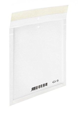 100 x Luftpolstertaschen Luftpolsterversandtaschen Versandtaschen Weiss - Gr. D/3 [ 200 x 275mm ]