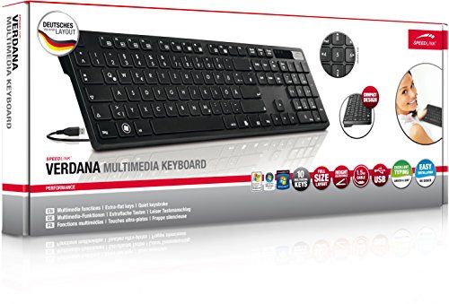 Speedlink (B-WARE) Verdana Multimedia Tastatur 10 Multimedia-Tasten, USB Speedlink (B-WARE) Verdana Multimedia Tastatur 10 Multimedia-Tasten, USB