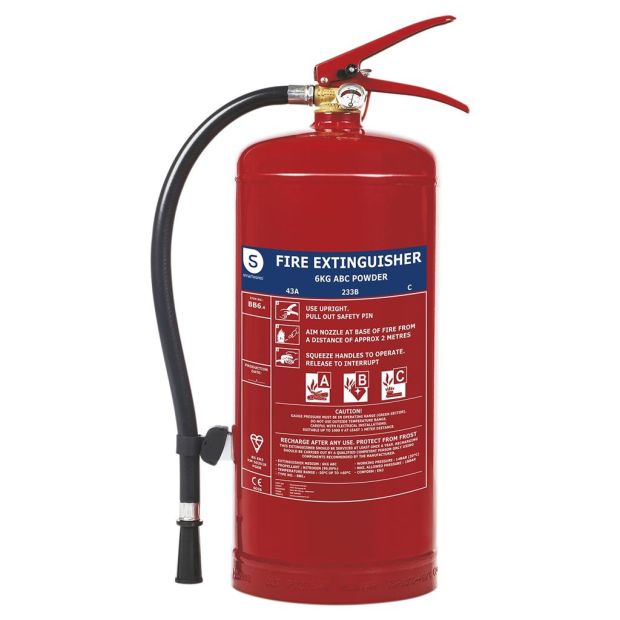 Smartwares FEX-15163 ABC Pulverlöscher BB6.4 EN 6kg