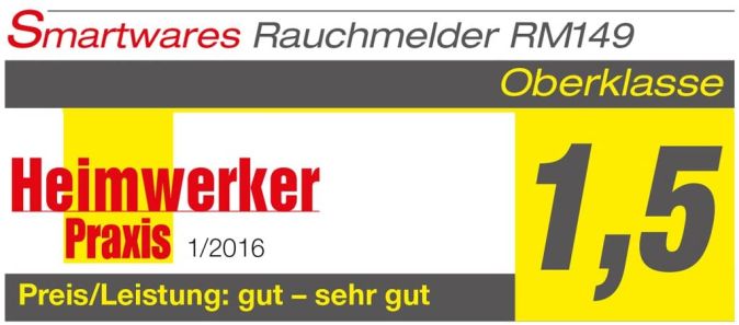 2x Rauchmelder Holzoptik inkl. Batterie von Smartwares 2x Rauchmelder Holzoptik inkl. Batterie von Smartwares