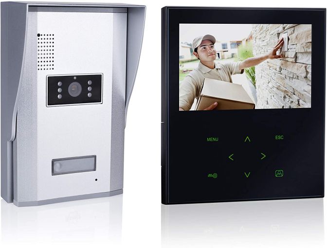 Türklingel mit Kamera + Monitor Klingel Gegensprechanlage Türsprechanlage 