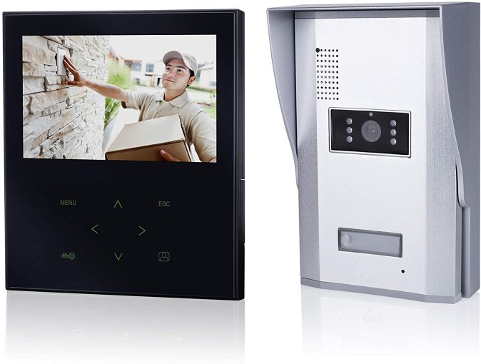 Türklingel mit Kamera + Monitor Klingel Gegensprechanlage Türsprechanlage 