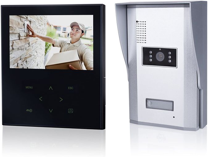 Türklingel mit Kamera + Monitor Klingel Gegensprechanlage Türsprechanlage 