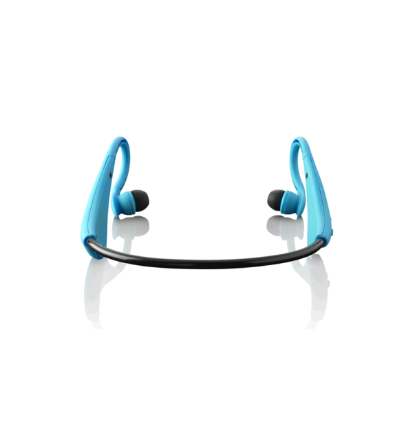 Lenco BH-100 blau Sport Bluetooth Kopfhörer