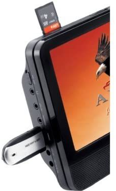 Axxion Tragbarer DVD-Spieler mit 2 x 9 Monitor
