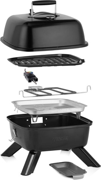 Princess Barbecue Tragbarer Hybrid Grill Campinggrill Princess Barbecue Tragbarer Hybrid Grill Campinggrill