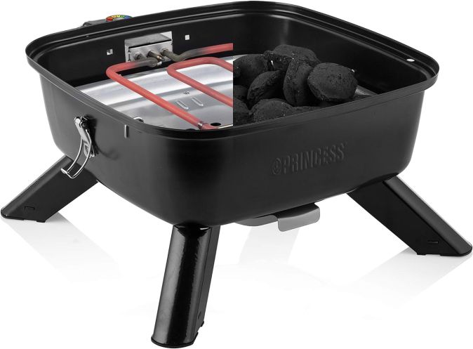 Princess Barbecue Tragbarer Hybrid Grill Campinggrill Princess Barbecue Tragbarer Hybrid Grill Campinggrill