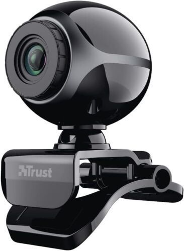 Trust Exis Webcam 300K mit Mikrofon USB Webkamera 480p Camera USB Schwarz [2er]