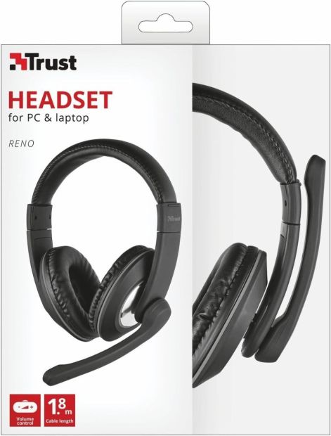 Trust Reno Kopfhörer mit Mikrofon Kabelgebunden Headset 