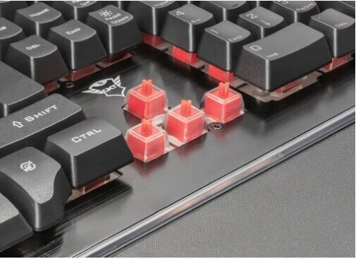Trust Gaming GXT 860 Thura Halbmechanische LED-Tastatur DE Layout Trust Gaming GXT 860 Thura Halbmechanische LED-Tastatur DE Layout