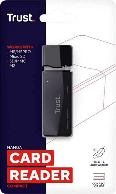 Trust Nanga Speicher-Kartenleser USB 2.0 Stick Kartenlesegerät
