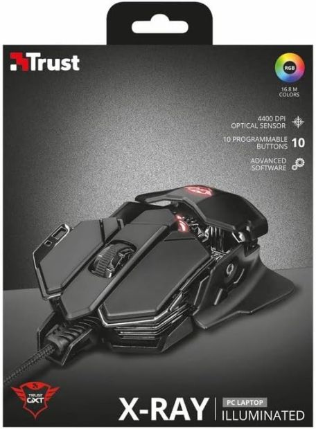 Trust GXT 138 X-Ray Gaming Kabelgebunden Maus 4.000 DPI RGB USB Mouse