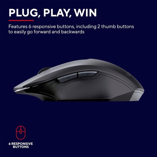 Trust Gaming GXT 115 Macci Kabellose Gaming-Maus 240-2.400 DPI 6 Tasten