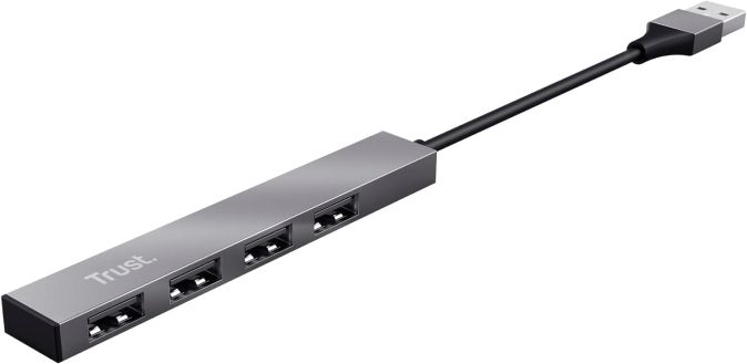 Trust Halyx Mini 4 Port USB Hub 2.0, USB-A Adapter