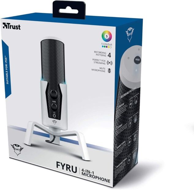 Trust Gaming GXT 258W Fyru 4-in-1 LED Mikrofon