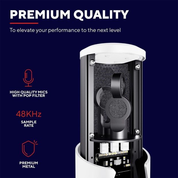 Trust Gaming GXT 258W Fyru 4-in-1 LED Mikrofon