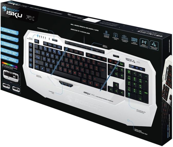 Roccat ROC-12-926 Isku FX Gaming Tastatur IT Layout Mehrfarbig [B-WARE]