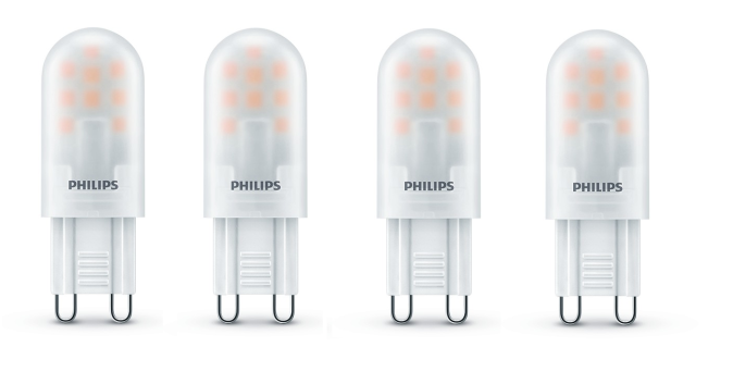 Philips LED G9 25W Stiftsockellampe Leuchtmittel [4er-Pack]