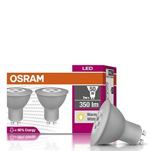 OSRAM LED-Reflektorlampe GU10 Retrofit PAR16 50 Watt Warmweiß 2er Pack