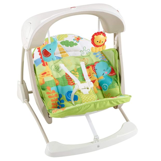 Fisher-Price CCN92 2 in 1 Babyschaukel mit 6 Geschwindigkeitsstufen 
