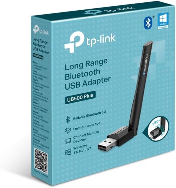 TP-Link UB500 Plus Mini USB Bluetooth 5.0 Adapter USB Dongle Schwarz [B-WARE]