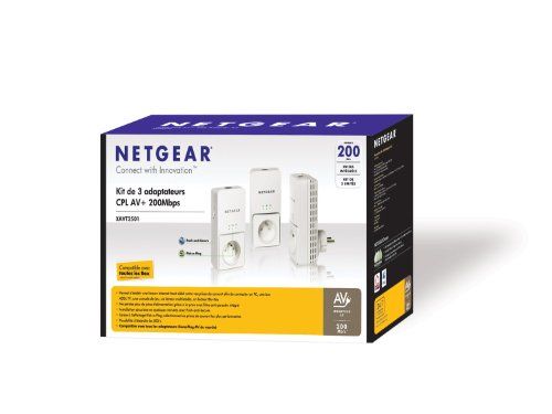 NetgearAdapter CPL Ethernet Powerline 200 Mbit/s 3er-Pack NetgearAdapter CPL Ethernet Powerline 200 Mbit/s 3er-Pack