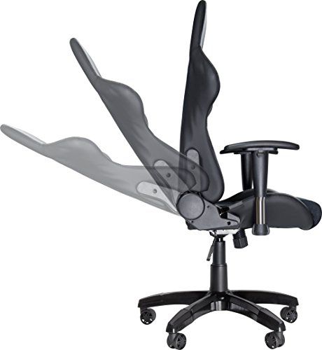 Speedlink B-Ware REGGER Gaming Chair Stuhl (Kunstleder und Kunstwildleder, Rückenlehnenhöhe: ca. 81 cm) schwarz