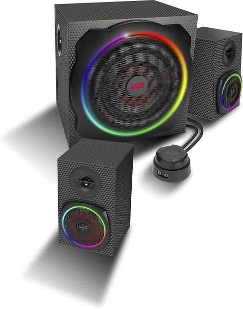 Speedlink Gravity Carbon RGB 2.1 Subwoofer System - Lautsprechersystem mit Bluetooth