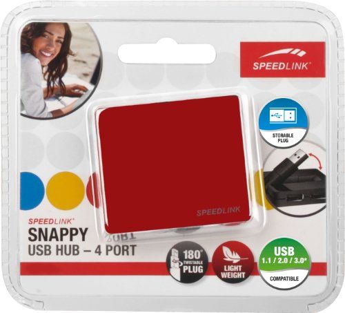 Speedlink (B-WARE) Snappy USB Hub Rot Speedlink (B-WARE) Snappy USB Hub Rot