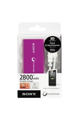 Sony CP-V3V Portable Charger 3000 mAh Ladegerät Lila