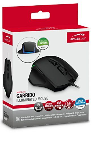 Speedlink (B-WARE) ergonomische 5-Tasten Maus - GARRIDO Illuminated Mouse