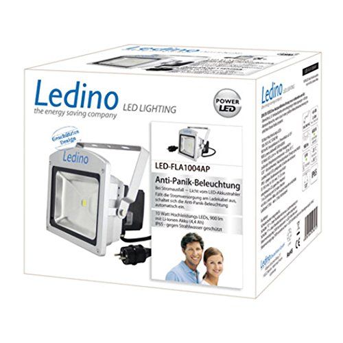 Ledino 10 W LED-Strahler Anti-Panikbeleuchtung Kaltweiß Ledino 10 W LED-Strahler Anti-Panikbeleuchtung Kaltweiß