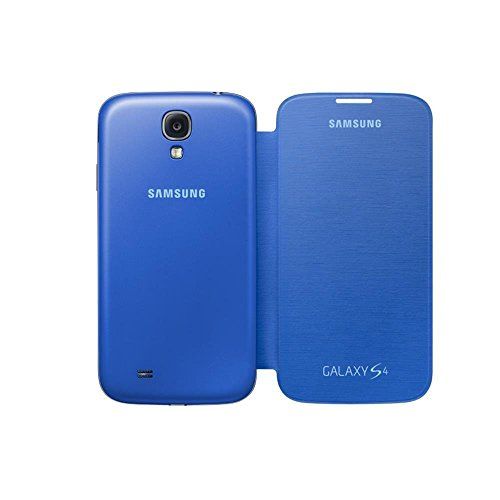 Samsung Original Flip Cover für Galaxy S4 hellblau Tasche