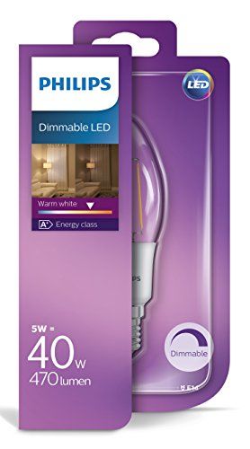 Philips LED classic Lampe 40 W E14 warmweiß Kerze Dimmbar Philips LED classic Lampe 40 W E14 warmweiß Kerze Dimmbar